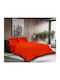 Makis Tselios Home Lor Σετ Σεντόνια Υπέρδιπλα 240x260εκ. Orange (4τμχ)