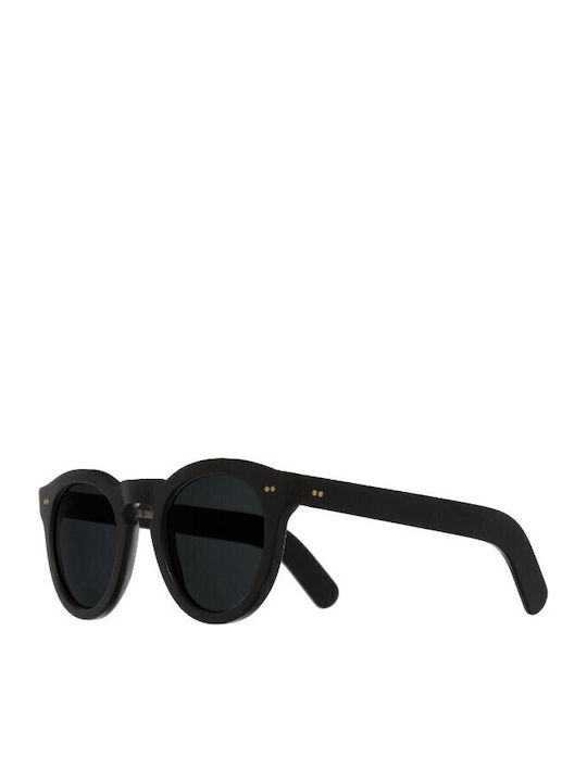 Unisex Sunglasses with Black Plastic Frame and Black Lens