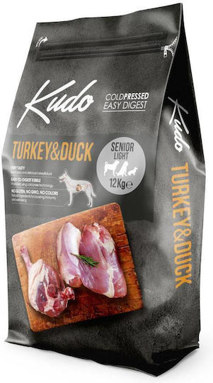 Kudo Senior Light 12kg Dry Food Diet for Senior Dogs with Turkey and Duck