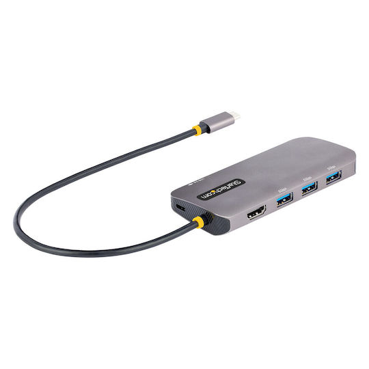 StarTech USB-C Docking Station με HDMI 4K PD Ethernet Γκρι (S55157140)