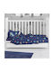 Dimcol Space Baby Sheet Crib Cotton Fitted 189 Blue 70x140cm 31112019005