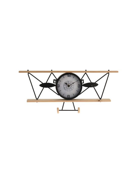 Wall clock Airplane 55x25cm