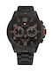 Tommy Hilfiger Blaze Ανδρικό Ρολόι 46mm Χρονογράφος Μπαταρίας με Μαύρο Ατσάλινο Μπρασελέ