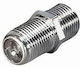 CyberPro Μετατροπέας F-Connector female σε F-Connector female Ασημί (92.M12F)