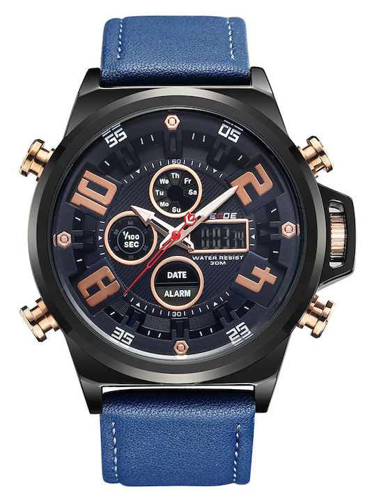 Weide Analog/Digital Herrenuhr 43mm Chronograph...