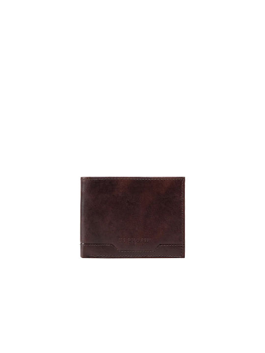 U.S. Polo Assn. Men's Leather Wallet with RFID Brown