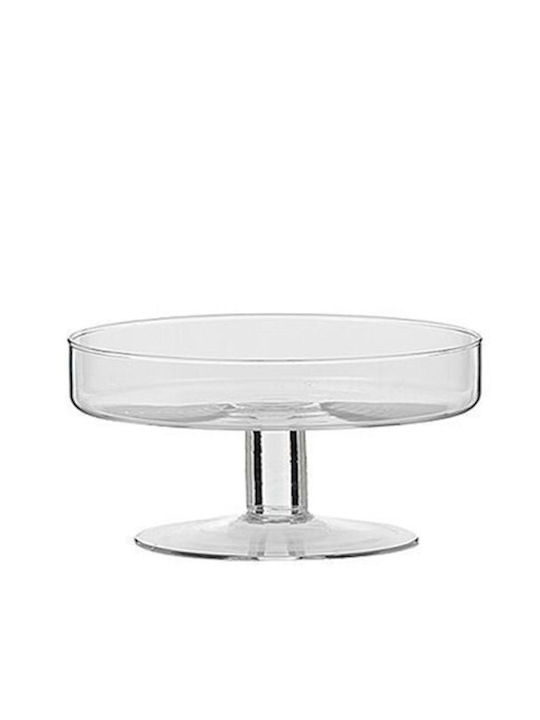 AGC Cake Stand Glass Pedestal Transparent 19x14εκ.