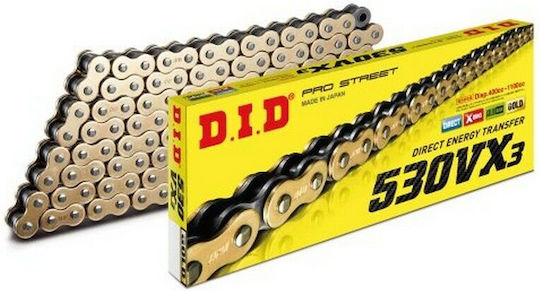 DID Drive Chain 530VX GB for Honda CBF 1000 06-10 / Yamaha YZF R1 09-14 120