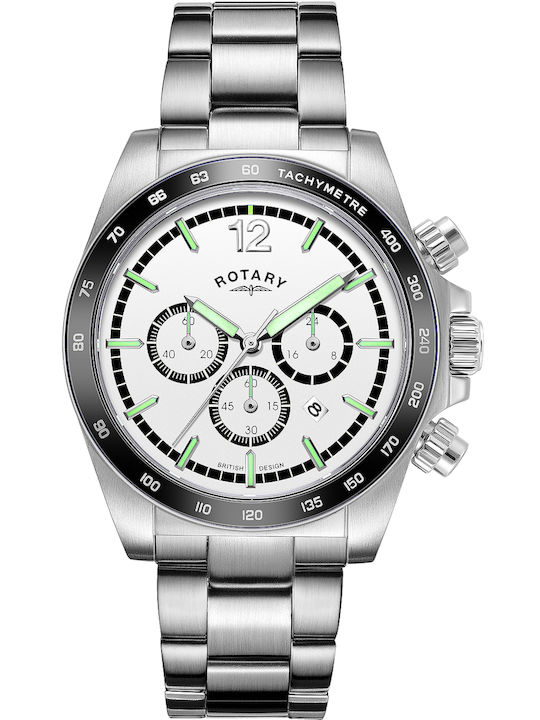 Rotary Henley Men's Watch 41mm Chronograph Batt...