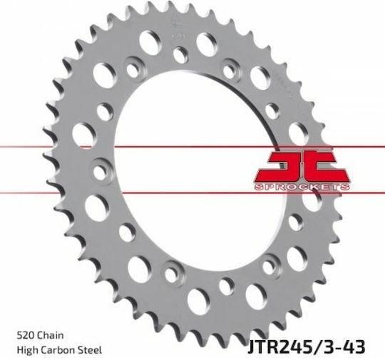 JT Sprockets Γρανάζι Πίσω 43 Δοντιών για Honda Vigor 650