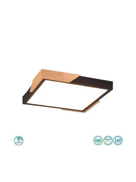 Trio Lighting Meta Deckenleuchte 31.5cm Braun m...