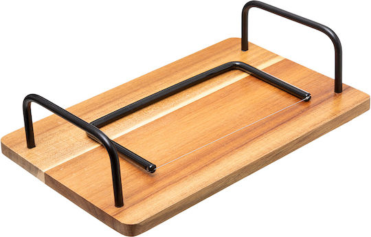 Secret de Gourmet Wooden Rectangular Bed Tray with Handles in Brown Color 24x15x10cm 176921 1pcs