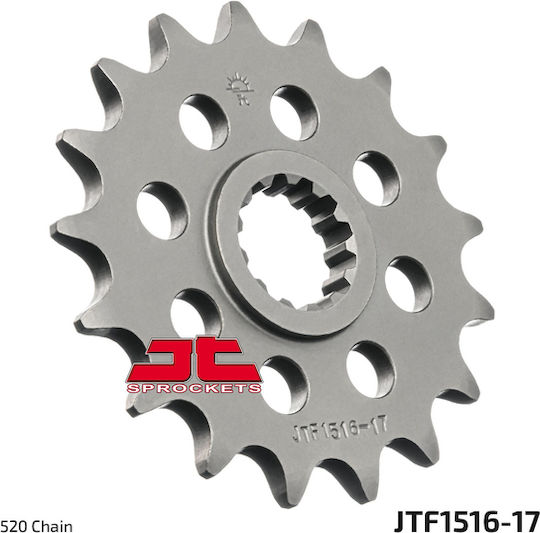 JT Sprockets Front Sprocket 17 Teeth for Suzuki GSX-R 750 / GSX-R 1000 Kawasaki ZX-10R 04-13 / Suzuki GSXR 750 02-10 / GSXR 1000 01-08