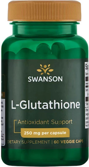 Swanson L-Glutathione 250mg 60 Φυτικές Κάψουλες