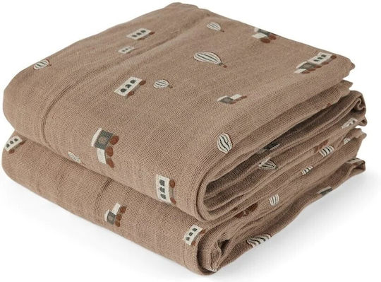 Nuuroo Baby Burp Cloth 70x70cm 2 Pieces
