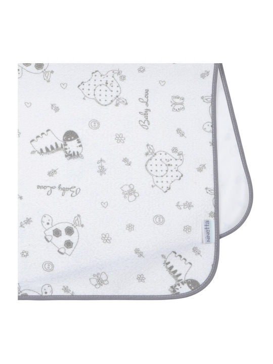 Ninetta Bebe Gray Burp Cloth 45x65cm