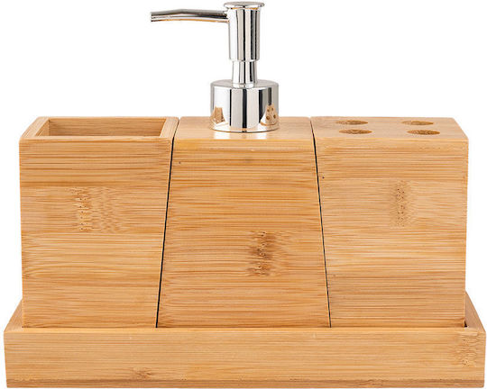 Estia Estia Badezimmerzubehör-Set Hölzernes Braune 3 Stücke