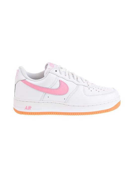 Nike Air Force 1 Ανδρικά Sneakers White / Pink / Gum Yellow / Metallic Gold