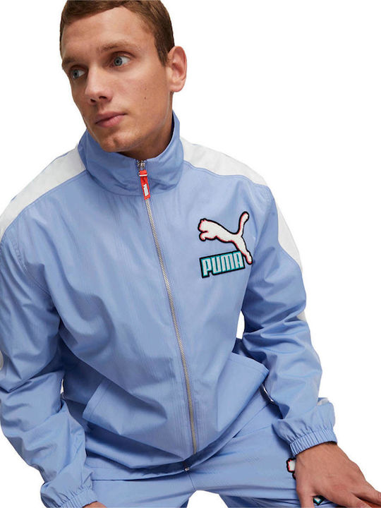 PUMA T7 Fandom Μπουφάν Αντιανεμικό Γαλάζιο