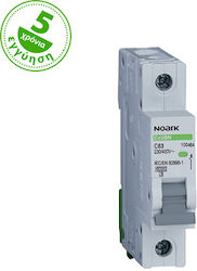 Noark 1-Pole Automatic Circuit Breaker 50A 100103