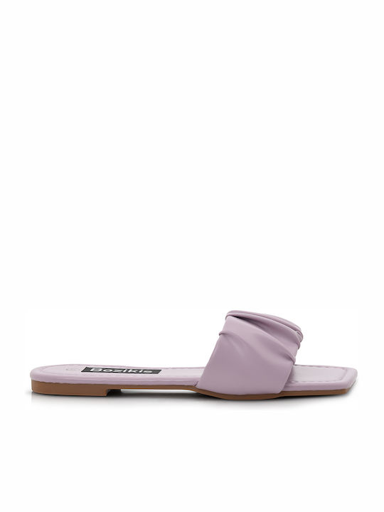 Bozikis Women's Flat Sandals In Purple Colour