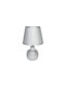 Keskor Ceramic Table Lamp for Socket E14 with Silver Shade and Base