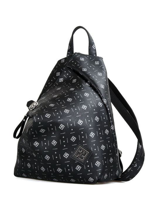Γυναικεία Τσάντα Πλάτης Μαύρη