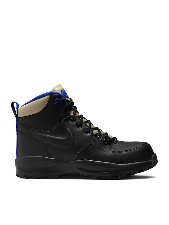 Nike Manoa Ghete Copii din Piele cu Șireturi Negre