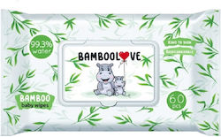Bamboolove Μωρομάντηλα 60τμχ