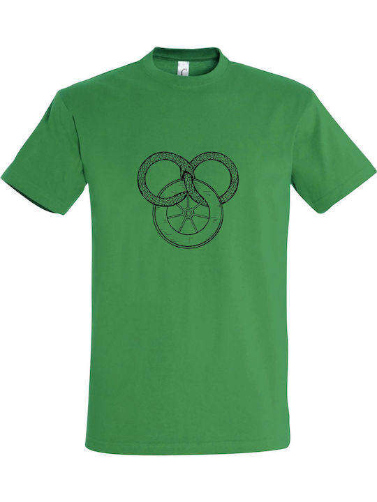 T-shirt unisex " Rad der Zeit ", Grün