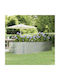 vidaXL Blumenkasten Metallisch Silver 291x140x68cm.