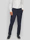 Kaito1 Pantaloni Bărbați Chino Elastic Slim Fit Albastru