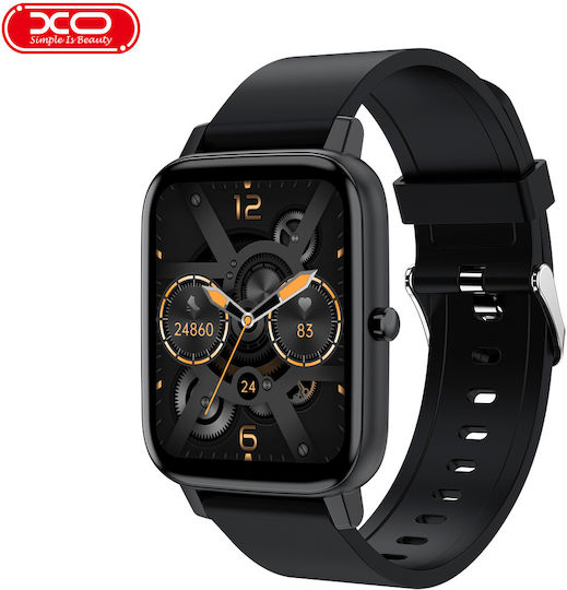 XO H80(s) Smartwatch with Heart Rate Monitor (Black)