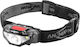 Ansmann Stirnlampe LED IP44 mit maximaler Helligkeit 65lm HD70B Schwarz