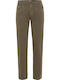 Trousers Elastic in Regular Fit Khaki