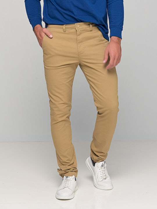 Hose Chino in Schlanker Passform Beige