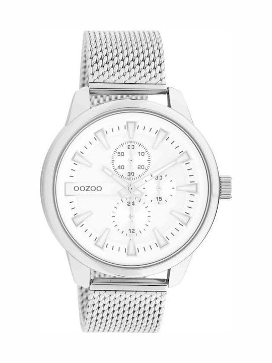 Oozoo Ceas Barbati 45mm Cronograf cu Baterie cu...