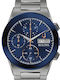 Bulova Millennia Ανδρικό Ρολόι 41mm Χρονογράφος Μπαταρίας με Γκρι Μεταλλικό Μπρασελέ