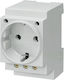 Siemens 2-Poles Socket Panel Push Button Socket Switch 230V 16A