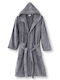 Casa Colori Bathrobe with Hood Grey
