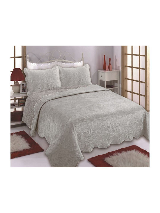 Silk Fashion NX2212 Σετ Κουβερλί Μονό Light Gre...