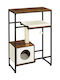 Feandrea Kratzbaum Katzenbäume Braun 3 Ebenen 74x34x114cm