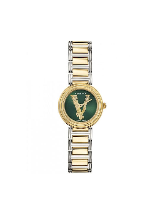 Versace Watch with Metal Bracelet