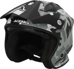 Acerbis Jet Aria Jet Helmet with Sun Visor 1050gr Matt Camo/Brown 25055.743