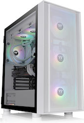 Thermaltake H570 TG ARGB Gaming Midi Tower Computer Case with Window Panel White