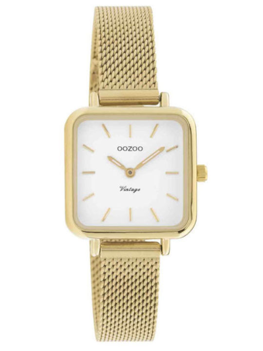 Oozoo Vintage Women's Watch with Gold Metal Bra...