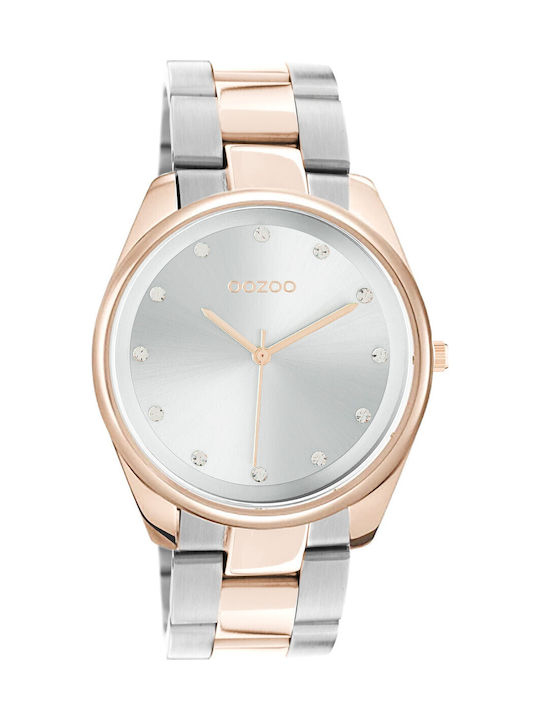 Oozoo Timepieces Ρολόι Μπαταρίας με Μεταλλικό Μπρασελέ