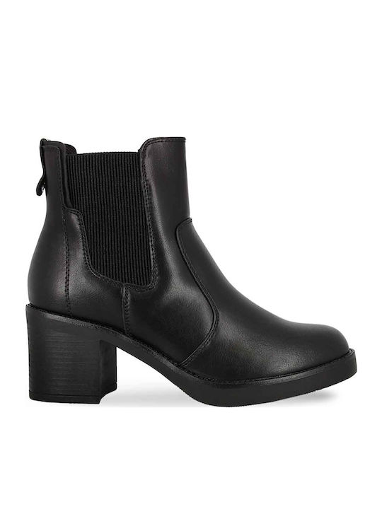 Women's Chelsea Boots with Medium Heel Black
