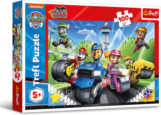 Детски Пъзел Paw Patrol on Motorbike за 5+ години+ Години 100бр Trefl