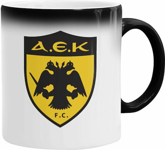 Koupakoupa AEK Wärmeempfindliche Keramiktasse Schwarz 330ml